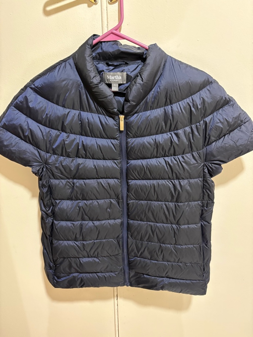 Martha Stewart Lightweight Puffer Vest - Navy